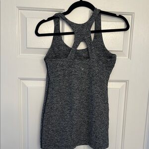 Beyond Yoga Gray Racerback Tank Top